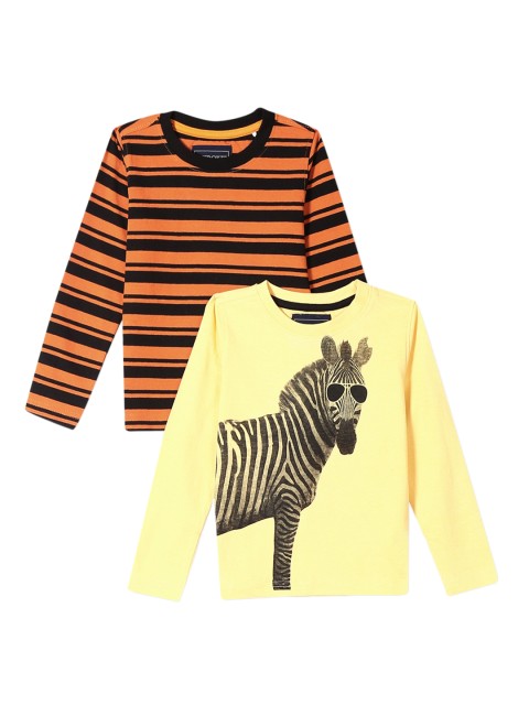 

Cherokee Boys Pack Of 2 Assorted Printed Round Neck T-shirt