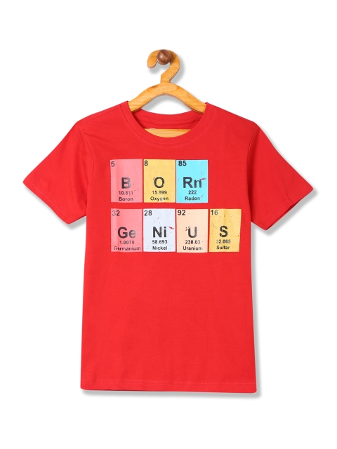

Cherokee Boys Red Printed Round Neck T-shirt