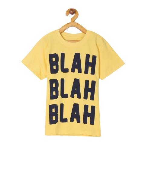 

Cherokee Boys Yellow Printed Round Neck T-shirt
