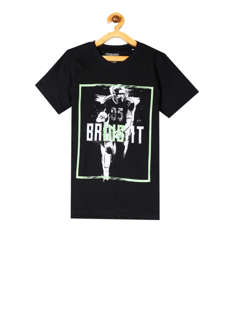 

Cherokee Boys Black Printed Round Neck T-shirt