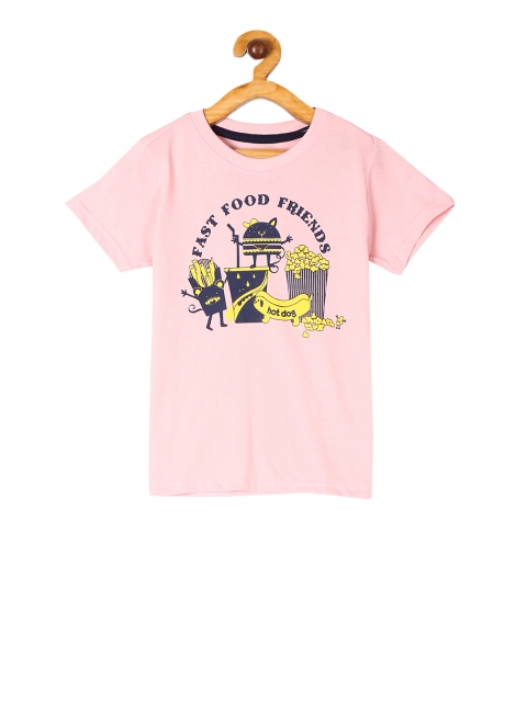

Cherokee Boys Pink Printed Round Neck T-shirt