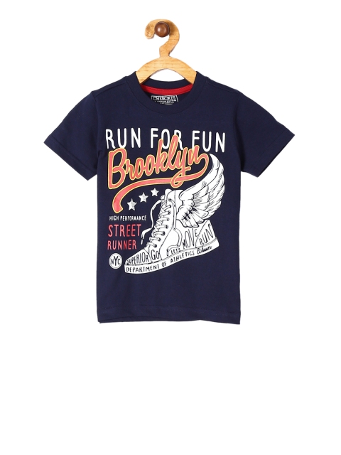 

Cherokee Boys Blue Sneaker Printed Round Neck T-shirt