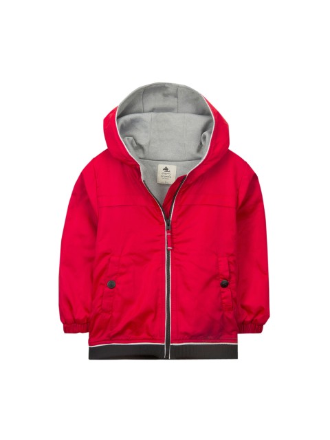 

Cherry Crumble Kids Red Solid Bomber Jacket
