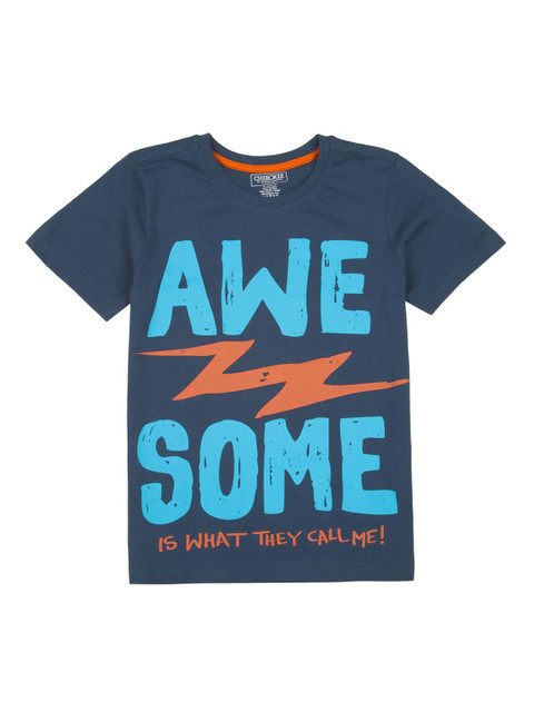 

Cherokee Boys Blue Printed Round Neck T-shirt