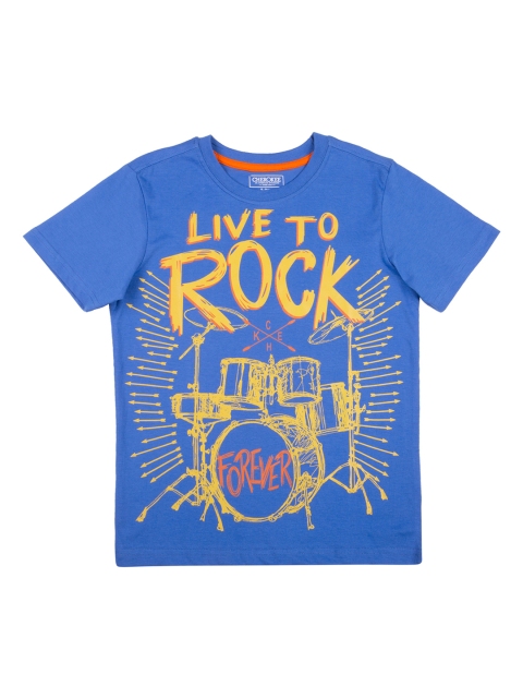 

Cherokee Boys Blue Printed Round Neck T-shirt