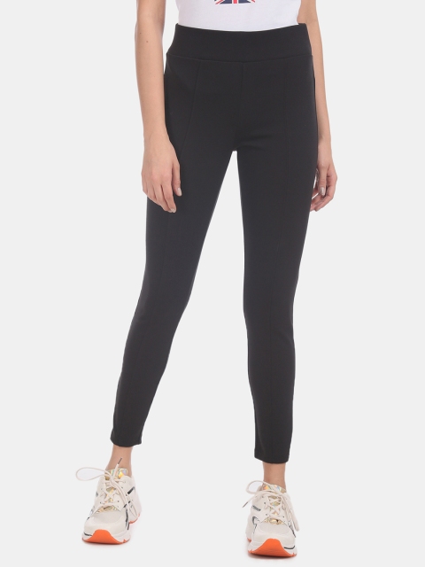 

GAP Women Black Solid Treggins