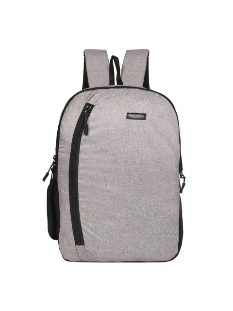 

Priority Unisex Grey Melange Solid Backpack