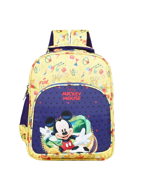 

Priority Boys Yellow & Navy Blue Mickey Mouse Printed Backpack
