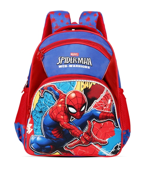 

Priority Boys Red & Blue Spiderman Printed Backpack