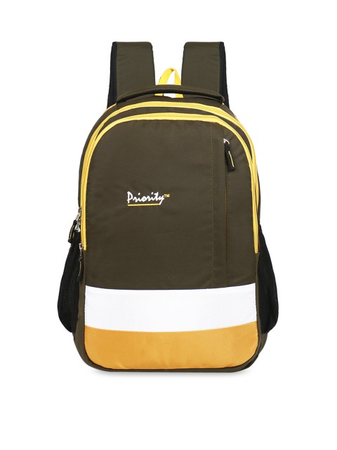 

Priority Unisex Brown Solid Backpack