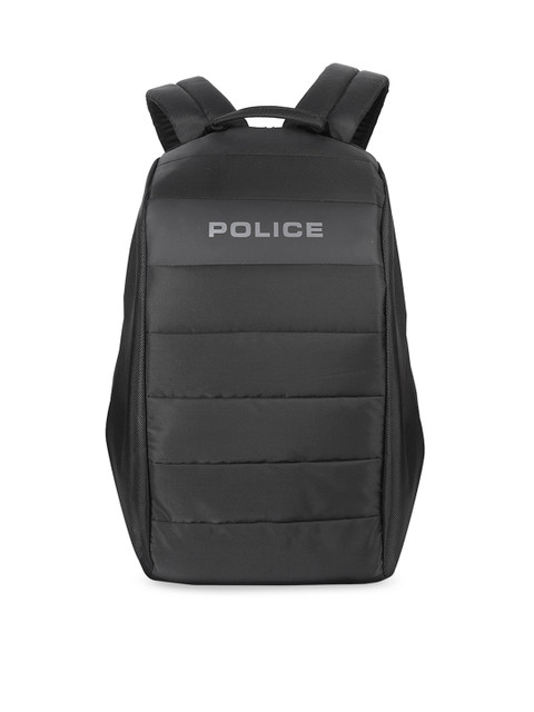 

Police Men Black Solid Backpack
