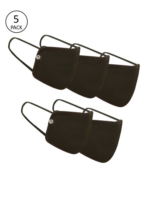 

Fort Collins Adults Black Pack Of 5 FC95 Reusable 5-Layer Outdoor Masks