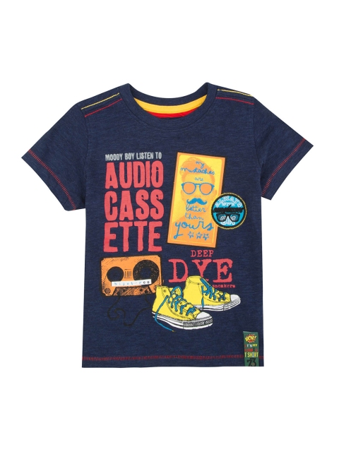 

Cherokee Boys Blue Printed Round Neck T-shirt