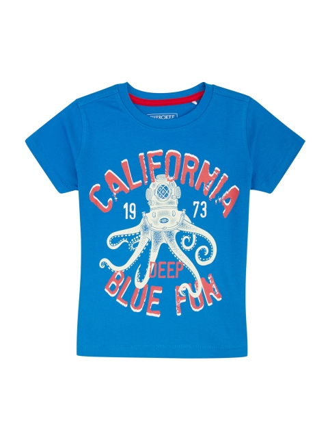 

Cherokee Boys Blue Printed Round Neck T-shirt