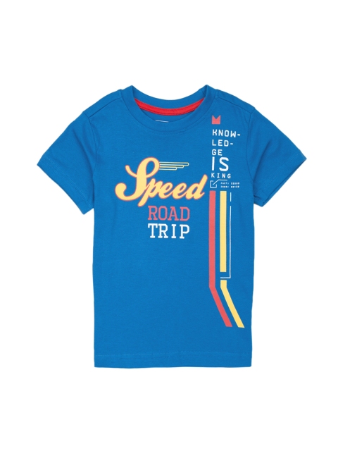 

Cherokee Boys Blue Printed Round Neck T-shirt