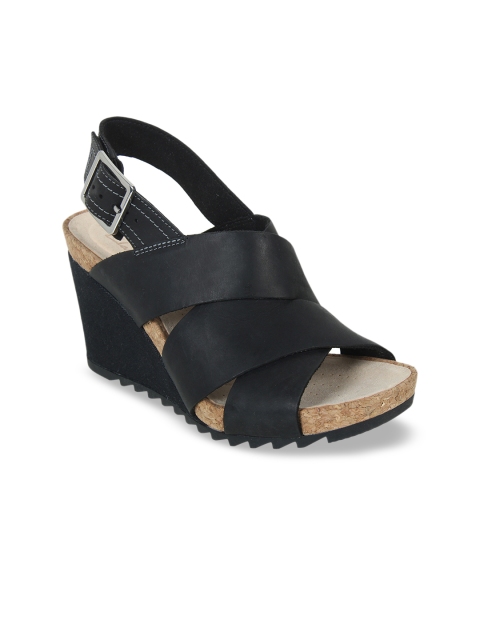 

Clarks Women Black Solid Sandals