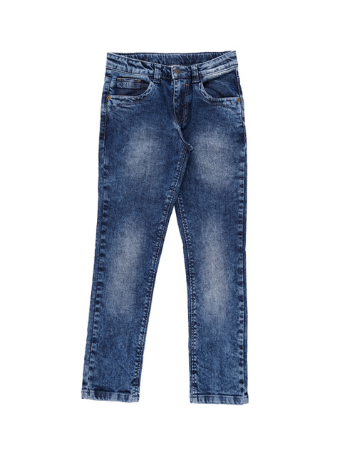 

Pantaloons Junior Boys Blue Tapered Fit Mid-Rise Clean Look Stretchable Jeans