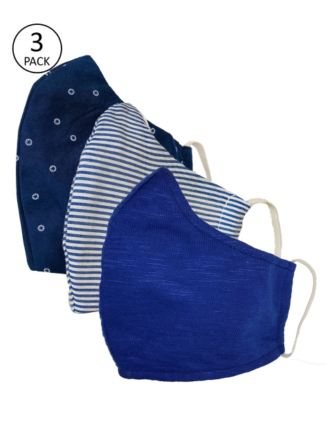 

Sera Kids 3 Pcs 3-Ply Reusable Outdoor Fabric Masks, Blue