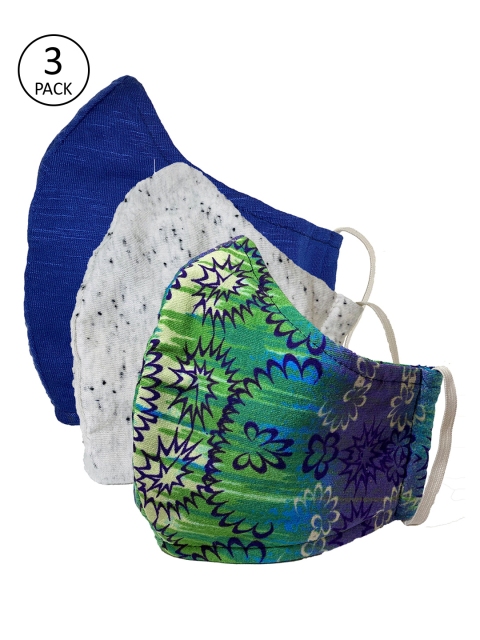 

Sera Kids 3 Pcs 3-Ply Reusable Outdoor Fabric Masks, Blue