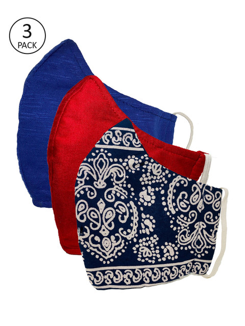 

Sera Kids 3 Pcs 3-Ply Reusable Outdoor Fabric Masks, Blue