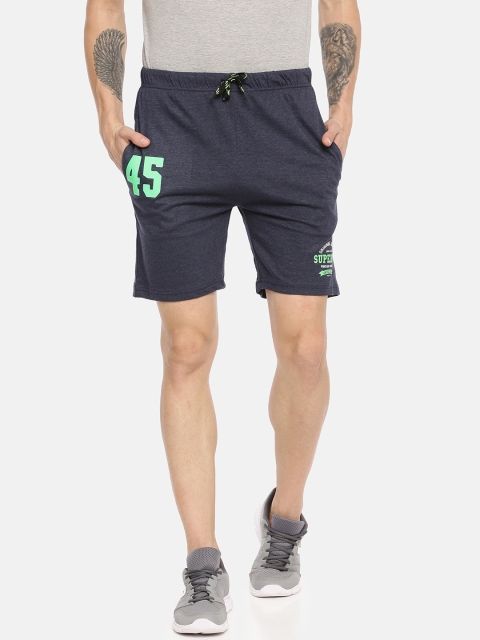 

ARDEUR Men Blue Printed Regular Fit Sports Shorts
