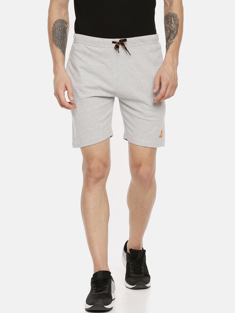 

ARDEUR Men Grey Solid Regular Fit Sports Shorts