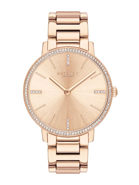 

Coach Women Rose Gold-Toned Analogue Watch CO14503479W