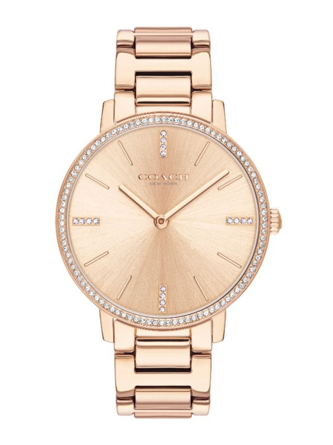 

Coach Women Rose Gold-Toned Analogue Watch