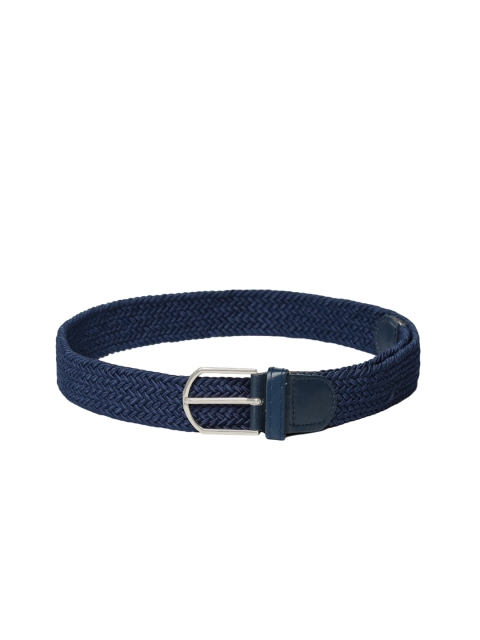 

CRUSSET Unisex Blue Woven Design Belt