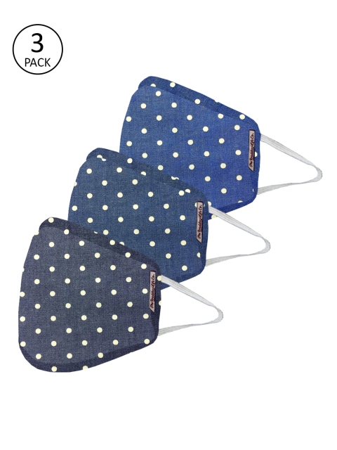

Roadster Adults Blue Pack of 3 Reusable 5-Layer Outdoor Denim Masks
