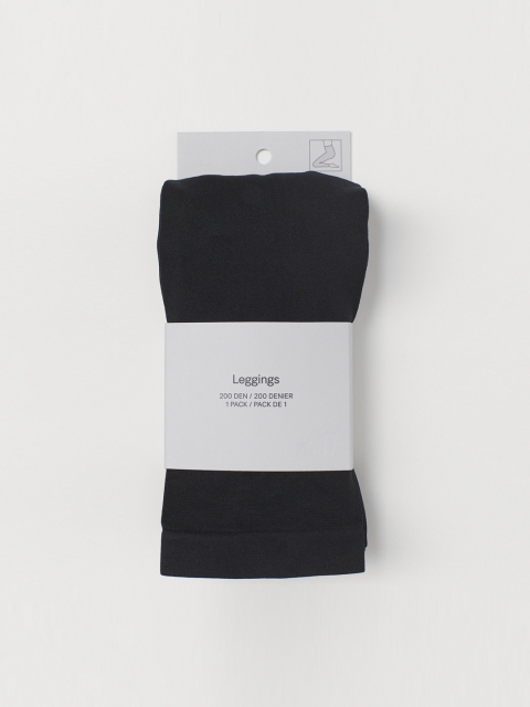 

H&M Women Black 200 Denier Leggings