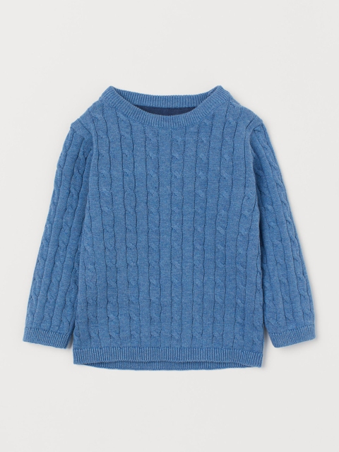

H&M Boys Blue Cable-Knit Jumper
