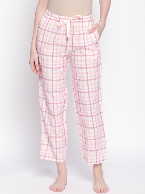 

Dreamz by Pantaloons Women Pink Checked Pyjamas