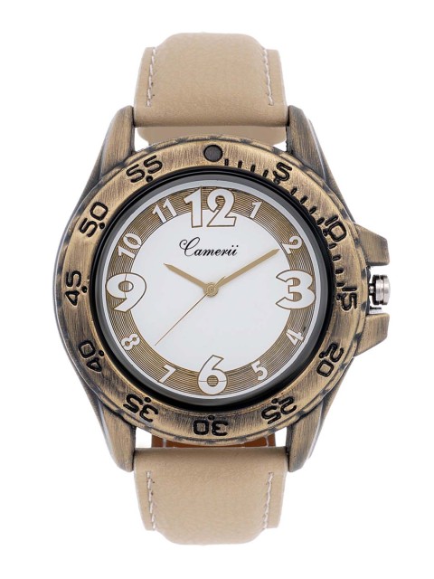 

Camerii Men Brown Analogue Watch