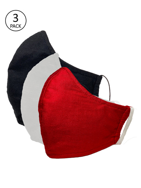 

Sera Unisex 3 Pcs 3-Ply Reusable Ultra Shield Outdoor Fabric Masks, Red