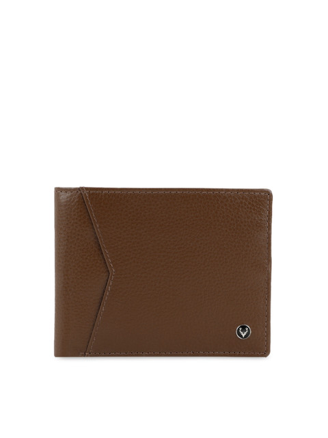 

Allen Solly Men Brown Solid Leather Two Fold Wallet