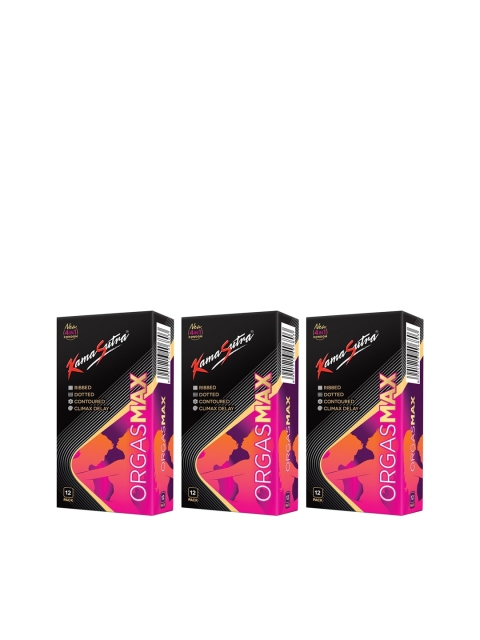 

Kama Sutra Pack of 3 Orgasmax 4-in-1 Condoms - 36 Count, Pink