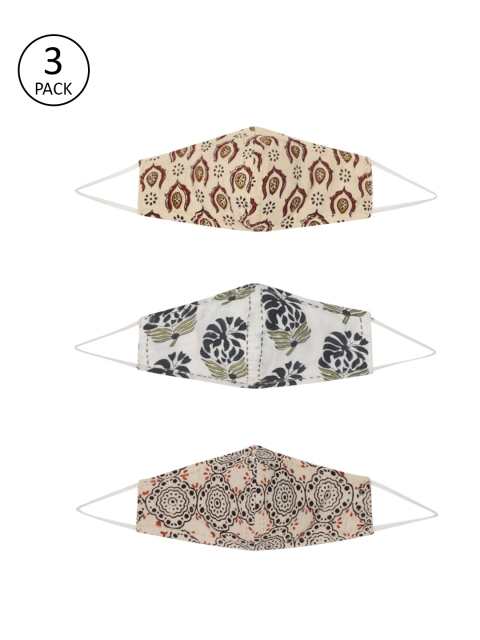 

Taavi Adults Multicoloured Pack of 3 Reusable 3-Layer Sustainable Outdoor Masks, Multi