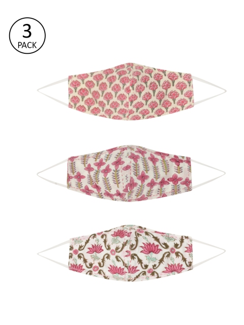 

Taavi Adults Multicoloured Pack of 3 Reusable 3-Layer Sustainable Outdoor Masks, Multi