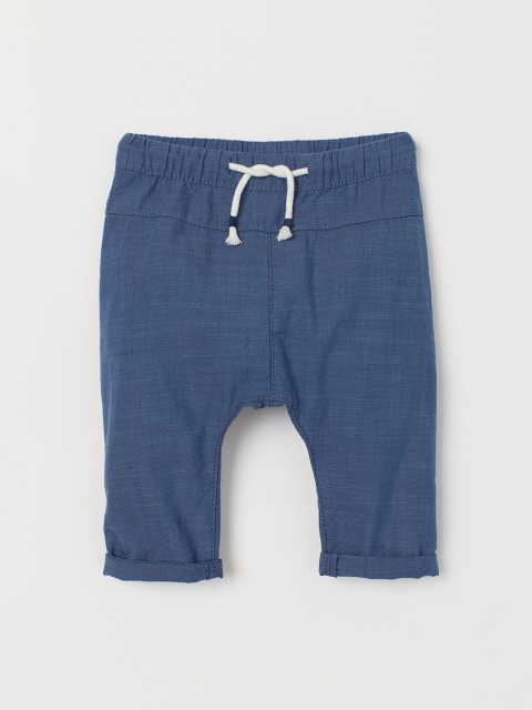 

H&M Boys Blue Loose Fit Pull-On Solid Regular Trousers