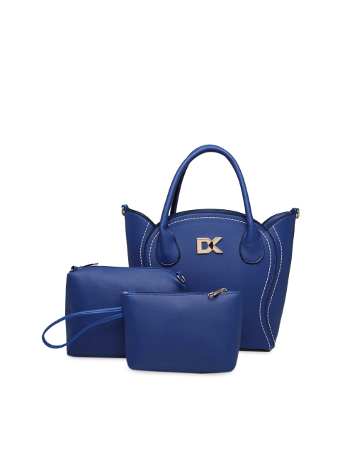 

Diana Korr Blue Set of 3 Solid Handbags