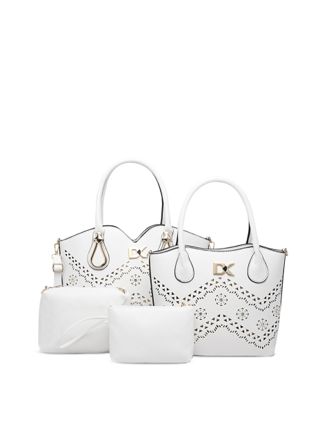 

Diana Korr White Solid Handheld Bag