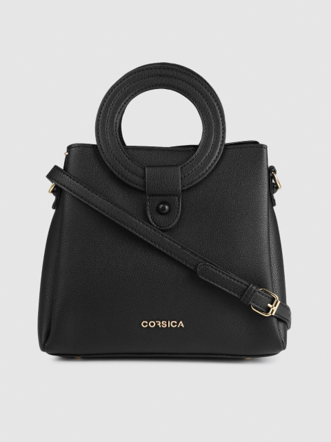 

CORSICA Black Solid Handheld Bag