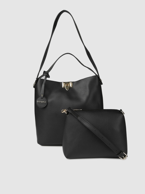 

CORSICA Black Solid Handheld Bag