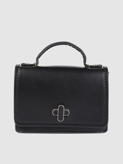 

CORSICA Women Black Solid Satchel