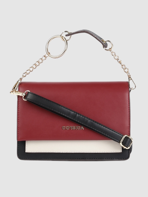 

CORSICA Women Red Solid Satchel