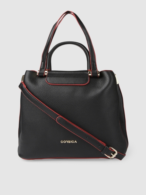 

CORSICA Black Solid Handheld Bag