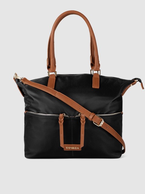 

CORSICA Black Solid Shoulder Bag