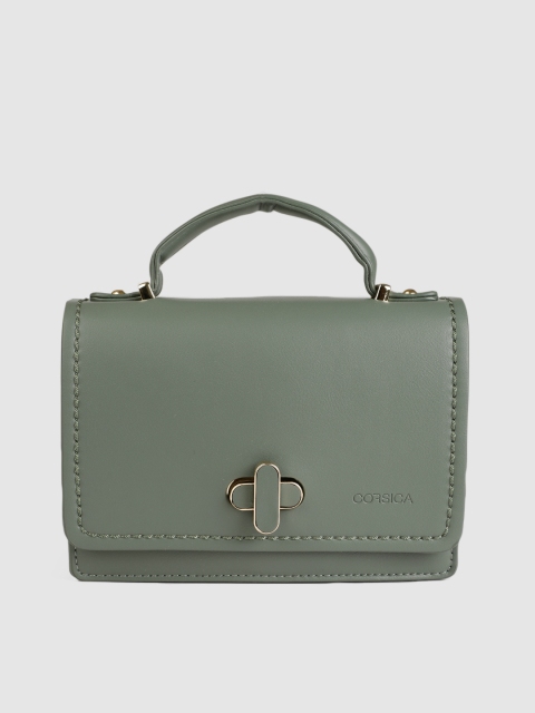 

CORSICA Green Solid Handheld Bag