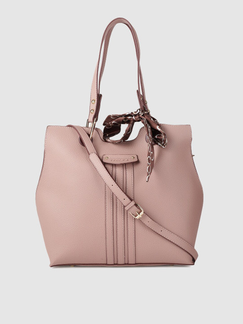

CORSICA Peach-Coloured Solid Shoulder Bag